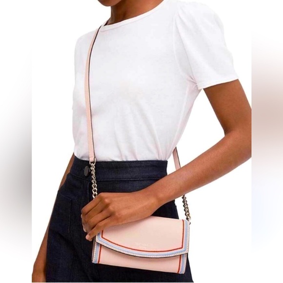 Kate Spade New York Eva Embroidered Wallet On A Change Clutch Crossbody Purse - Picture 2 of 16